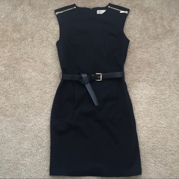 MICHAEL Michael Kors Dresses & Skirts - Michael Kors Black Shoulder Zip Dress